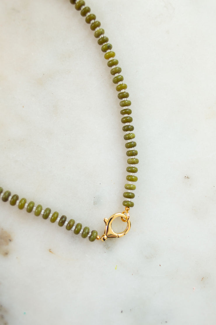 Olive Jade Necklace