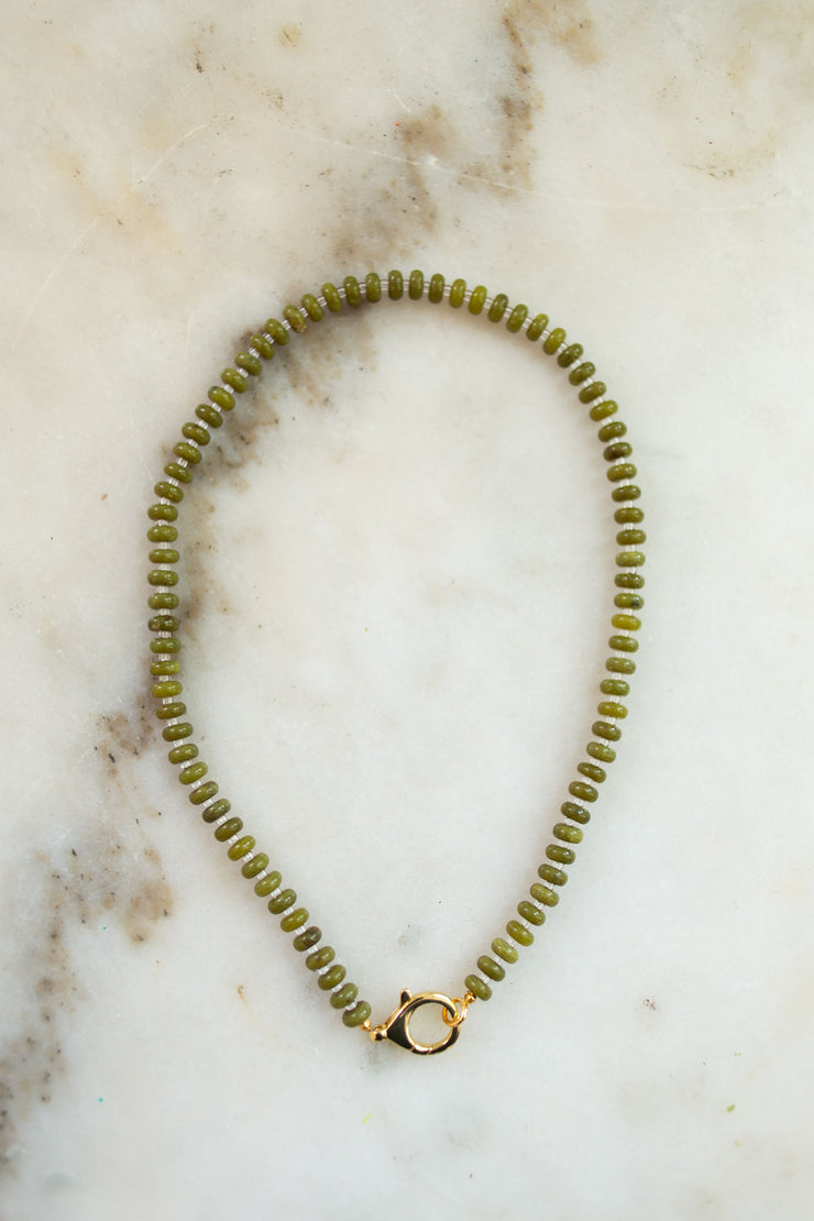 Olive Jade Necklace