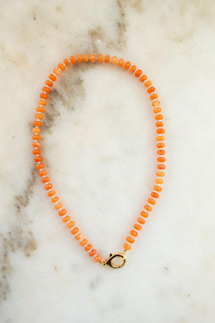 Creamsicle Jade Necklace