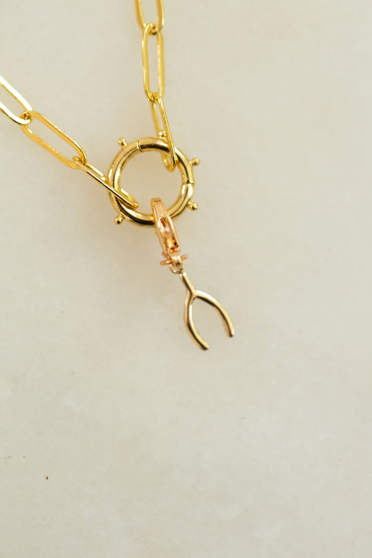 Wishbone Charm