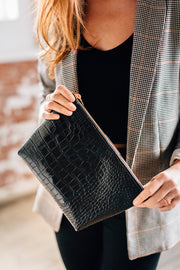 Large Makeup Bag-Croco