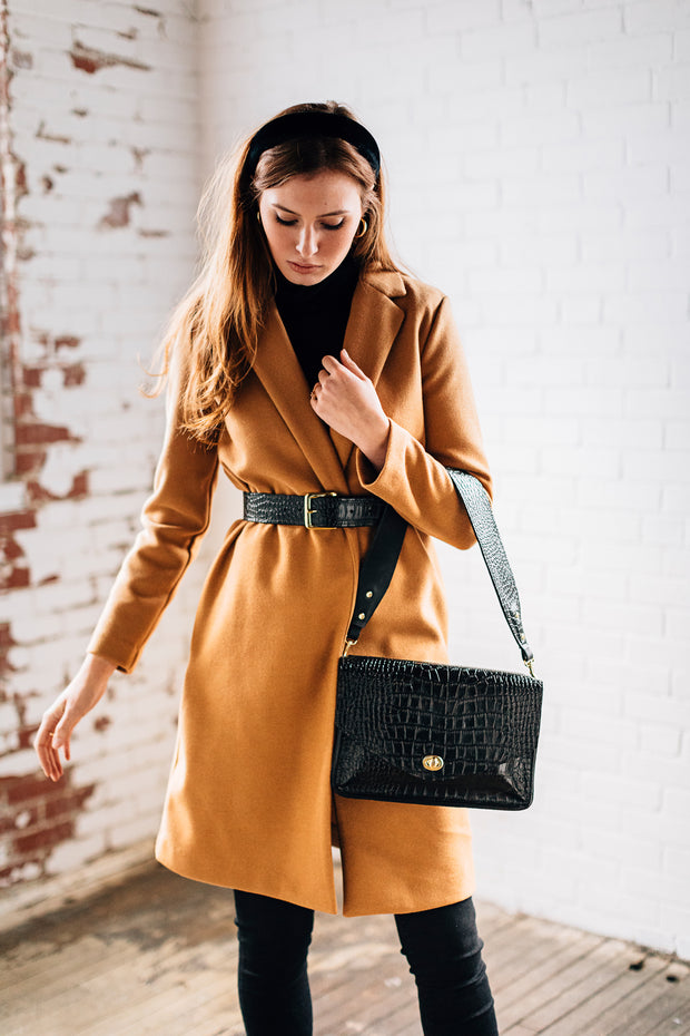 Black Croco Bag