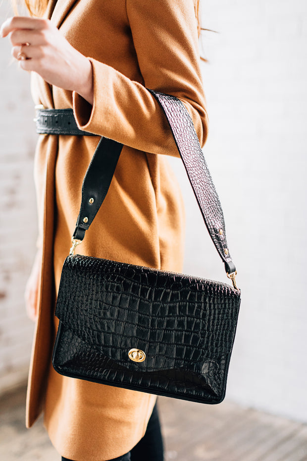 Black Croco Bag