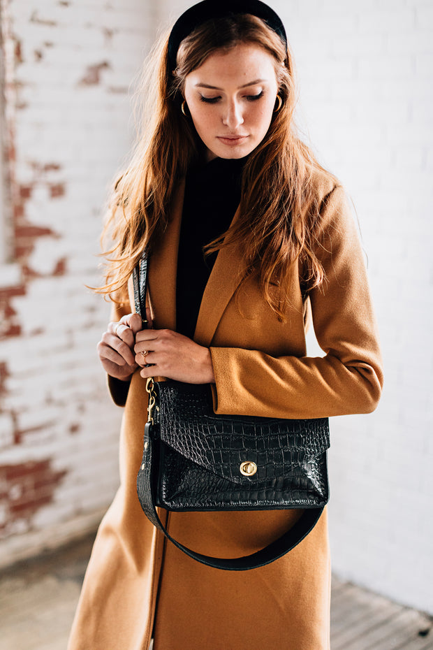Black Croco Bag