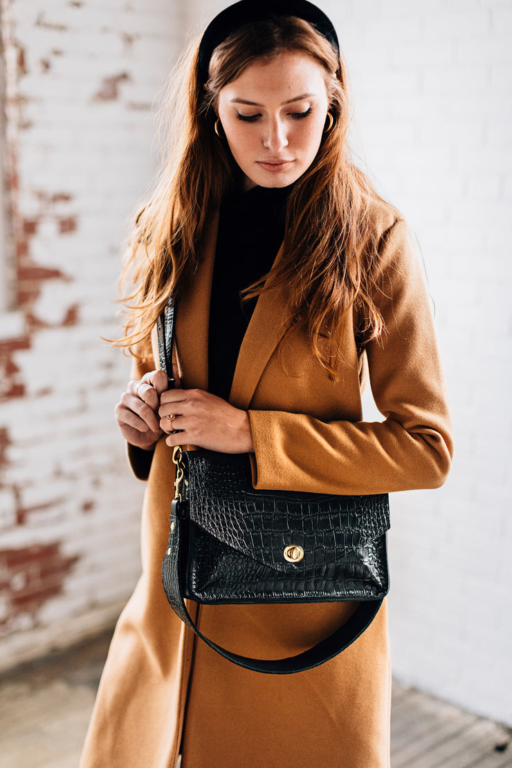 Black Croco Bag