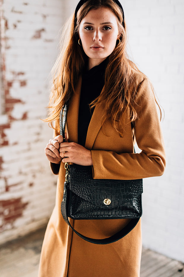 Black Croco Bag