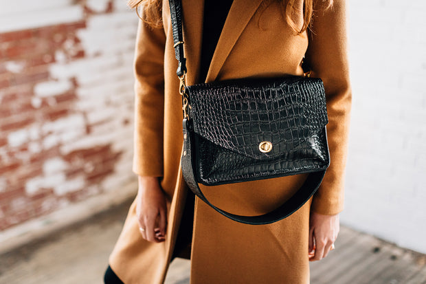 Black Croco Bag
